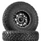 Polaris Ranger Lethal D567 Matte Black & Milled Wheels with Fuel Gripper R | T Tires by Fuel Off-Road